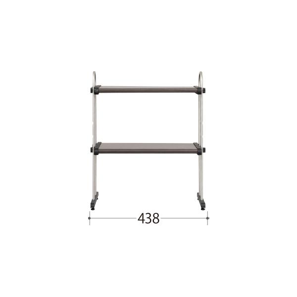 タクボ 木目調ラック 置きタイプ 幅40cm MPP2-40