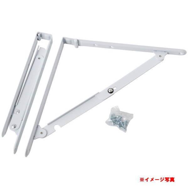 田邊金属 TANNER ワンタッチ折りたたみ 棚受け金具 小小 白 150mm 1組（2本）