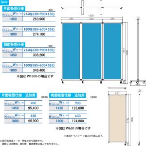 東京ブラインド フェルトーン 3連スクリーンタ...の詳細画像3
