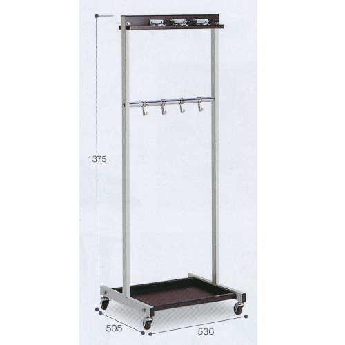 テラモト モップハンガー ＲＣ型 コンパクト（6本掛） CE-491-340-0 幅536×奥行き5...