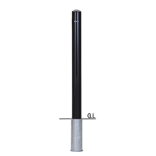 帝金 バリカー ピラー型 脱着式 53-C フックナシ茶 径76.3×t2.8 H850