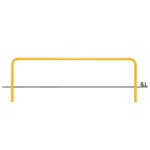 帝金 固定式 80A-21-075H黄 φ42.7×t2.3 W2100 H500