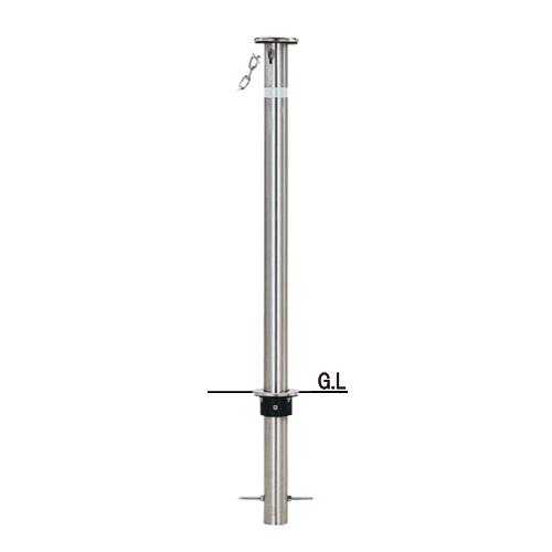 帝金 バリカー 上下式 固定式 ※端部用 KS22CT-SD φ48.6×t1.5 H710