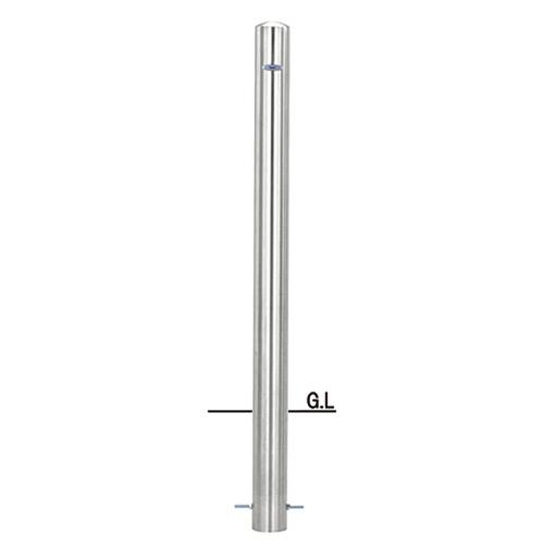 帝金 バリカー ピラー型 固定式 S53-Aフックナシ 径76.3×t2.0 H850