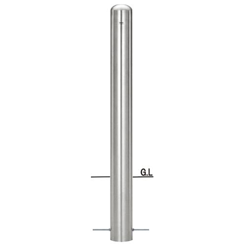 帝金 バリカー ピラー型 固定式 S55AKG-3フックナシ 径114.3×t4.0 H730