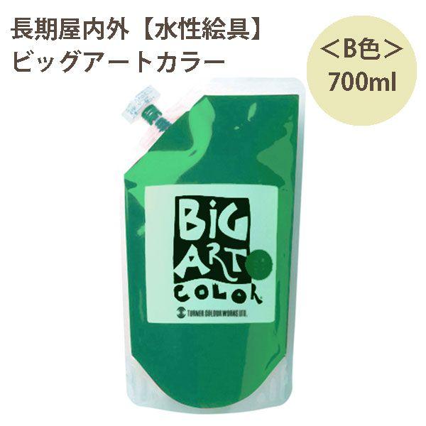 ターナー色彩 屋内外の壁面に 水性塗料 ビッグアートカラー B色 700mlスパウトパック入