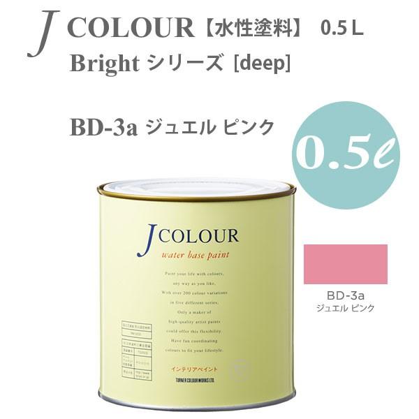 ターナー色彩 壁紙に塗れる水性塗料 Jカラー Bright シリーズ deep BD-3a ジュエル...