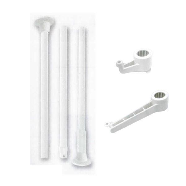 トーソー Naivis ポールハンガーセット フック 1コ ホワイト 03B 30019305