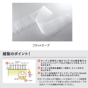 トーソー フラットテープ ポリエステル100％ 75mm 1反