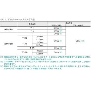 トーソー ピクチャーレール T-5 後付用 ネ...の詳細画像4
