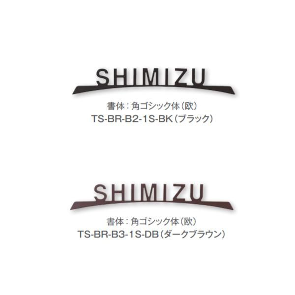 トーシン 表札 ステンレスアイアンサインミニ TS-BR-B○-1S-□□