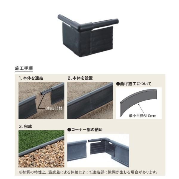 ユニソン 芝生エッジ材 エッジマスターコーナーカプラー 1個