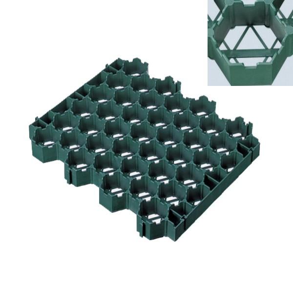 ユニソン ターフグリッド48 歩道・乗用車駐車場用 芝生保護材 グリーン 1セット（10個）