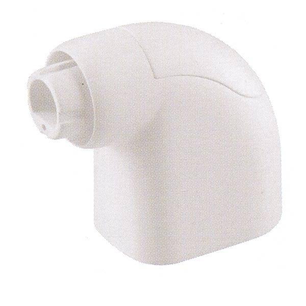 シロクマ どこでもブラケット Uタイプエンド 樹脂 径32mm用 アイボリ BR-234