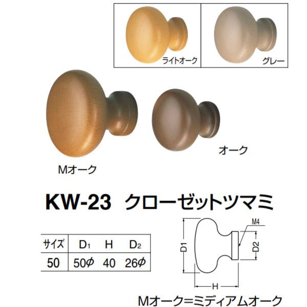 シロクマ クローゼットツマミ KW-23 サイズ50 D(1)φ50×H40×D(2)φ26mm