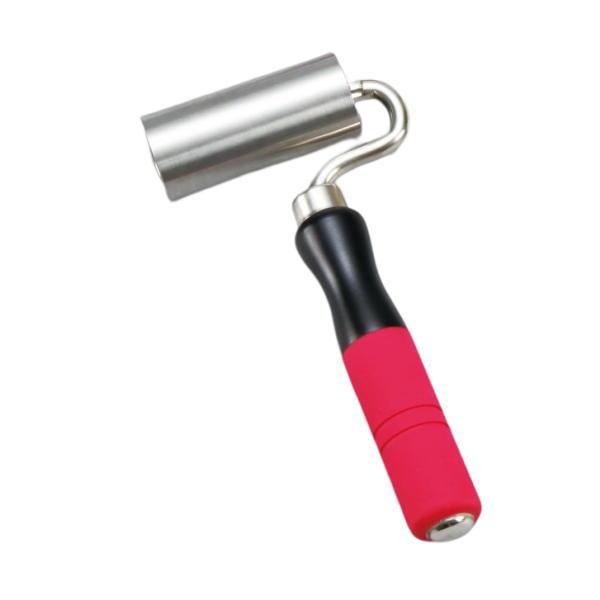 ヤヨイ化学 ステンシームローラーゴムグリップ 35φ×75mm 赤 372-054