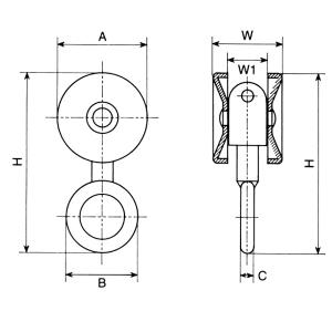 ヤボシ リング付単車 プレス 2号 2TNRGの詳細画像1