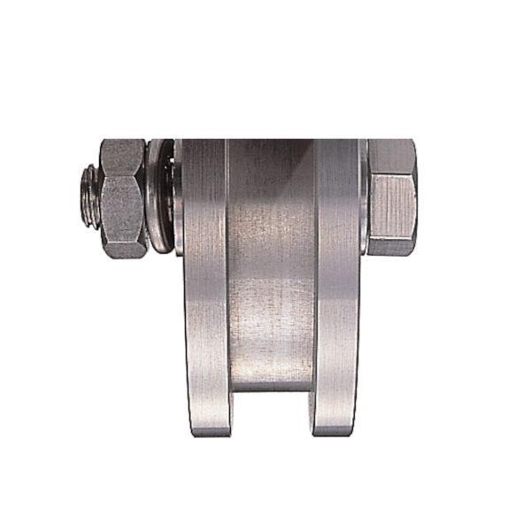 ヨコヅナ 440Cベアリング入 ステンレス重量戸車 H型 車のみJCP-1106 110mm 1個