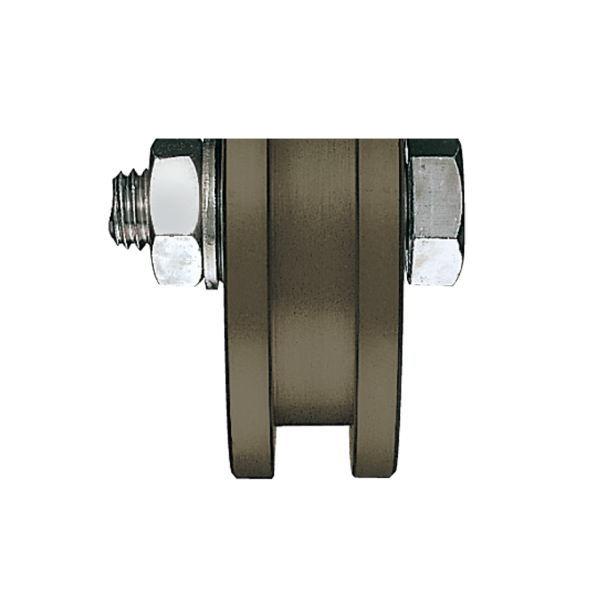 ヨコヅナ S45C重量戸車 ワイドタイプ 車のみ H型 JGPW2006 200mm 1個