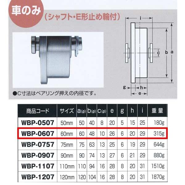 ヨコヅナ ロタ・ステンレス 重量戸車 車のみ ステンレス枠 トロ車型 WBP-0607 60mm 1...