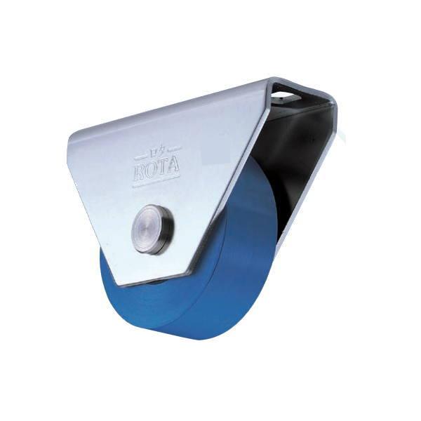 ヨコヅナ MCナイロン 防音 重量戸車 平型 ステンレス枠 60mm WMS-0602