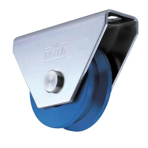 ヨコヅナ MCナイロン 防音 重量戸車 V型 ステンレス枠 60mm WMS-0605