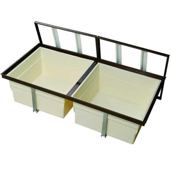 YPC（吉川化成） 一般床下収納庫2階用1200型・樹脂コーナーパーツ仕様 2F1200BDJ 浅型...