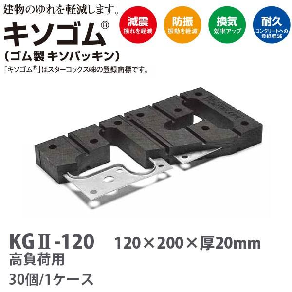 ゼオン化成 サンダム キソゴム KG2 120 高負荷用 20mm厚 120mm×200mm 30個...