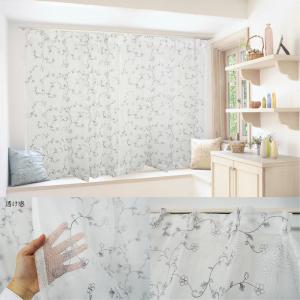 春クーポン実施中 レースカーテン 刺繍 花柄 ...の詳細画像4