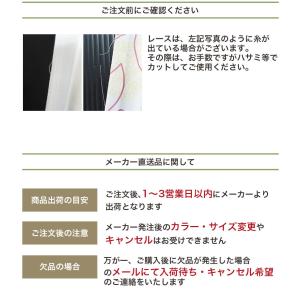 春クーポン実施中 レースカーテン 刺繍 花柄 ...の詳細画像5