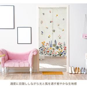 のれん 暖簾 ボタニカル 北欧 間仕切り 85...の詳細画像2
