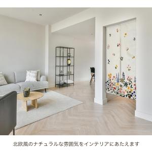 のれん 暖簾 ボタニカル 北欧 間仕切り 85...の詳細画像3
