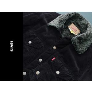 Levi's リーバイス 70535 裏ボア コーデュロイジャケット 黒 L｜interlude