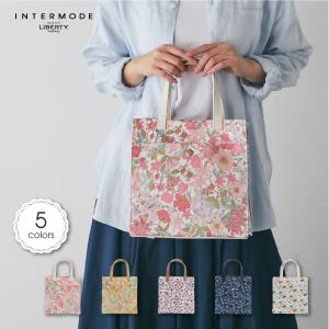 SALE スクエアトートバッグ ブルーグレー Emily LIBERTY リバティ