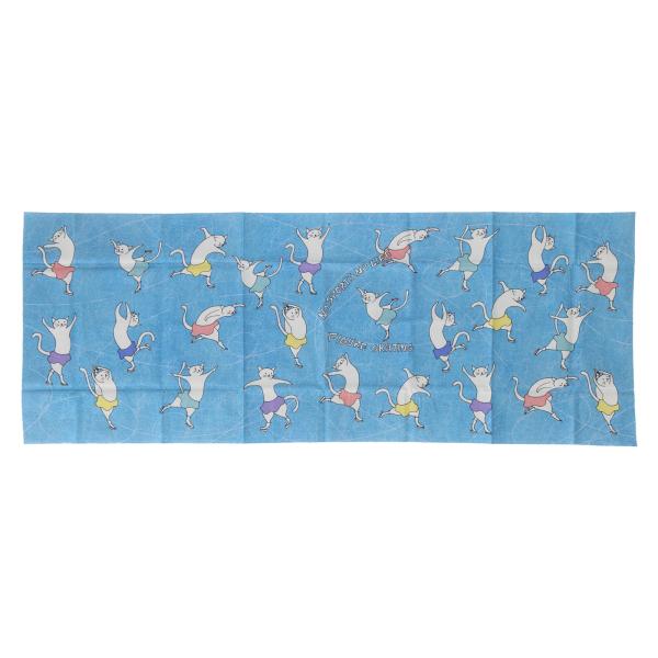 NO SPORTS NO LIFE 手ぬぐい フィギュアスケート スポーツ タオル 猫 ネコ プレゼ...