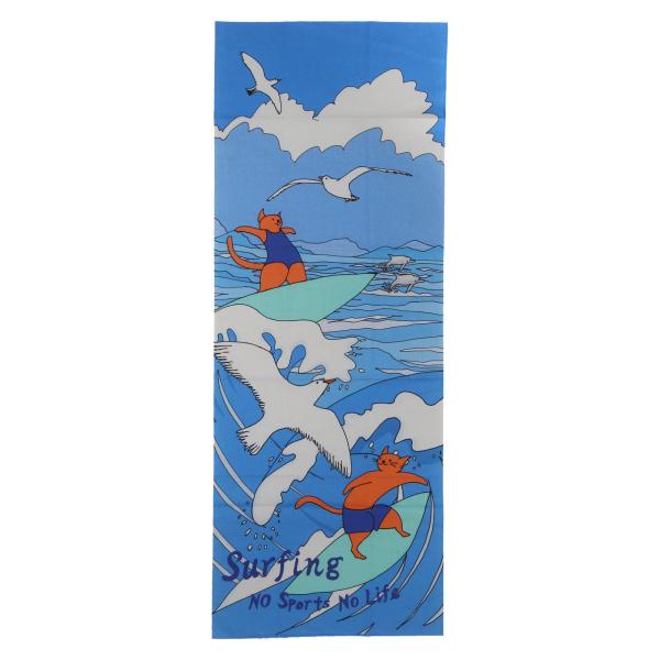 NO SPORTS NO LIFE 手ぬぐい サーフィン スポーツ タオル 猫 ネコ プレゼント ギ...
