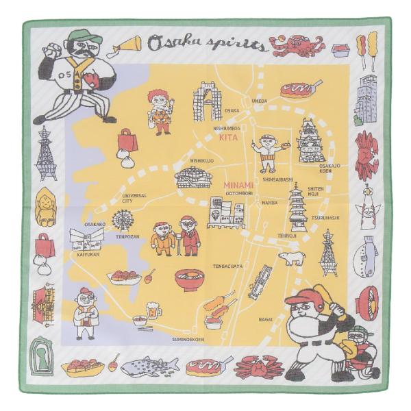 プリントハンカチ ギフト 47 Japan Rediscovery プリントハンカチ 大阪府 プロ野...