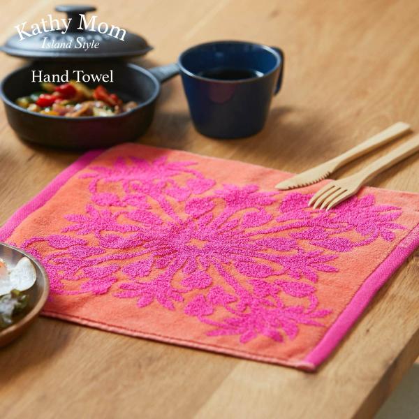 ハンドタオル サイス 一般的 キャシーマム ハンドタオル 34cm×35cm ハワイアンキルト柄 ル...