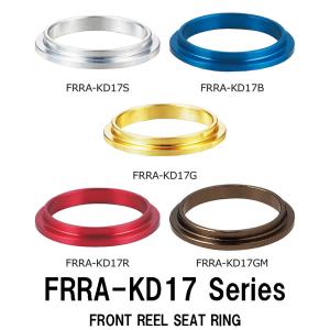 FRRA-KD17 Series KN17用フロントリールシートリング 外径27.5ｍｍ 内径22.4ｍｍ ゴールド シルバー 青 赤 ガンメタ ジャストエース ロッドビルディング 釣り｜intershootjapan