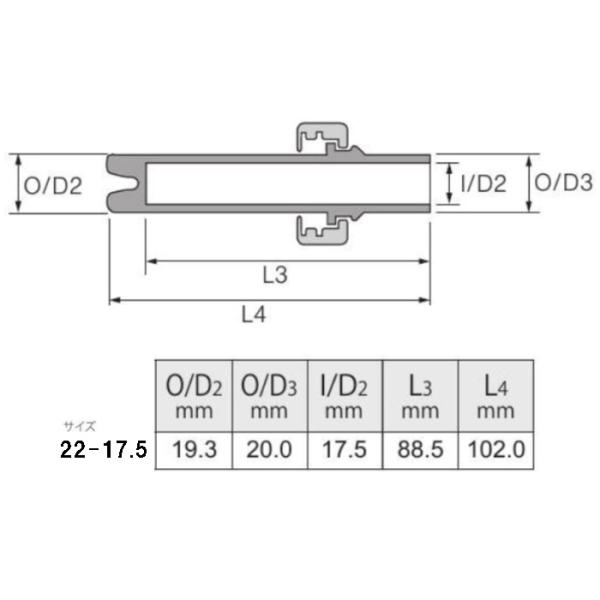 LBA22-17.5 フェルールパイプシート サイズ22-17.5 内径17.5ｍｍ Fuji リー...