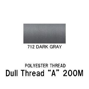 ダルスレッド "A" 200M ポリエステルスレッド ガイドスレッド 細い糸 200ｍ ダークグレー...