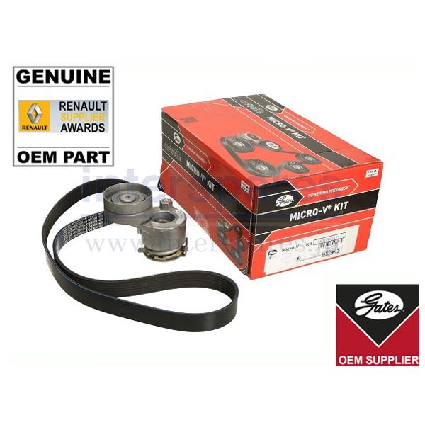 ルノー メガーヌ3 GT220 型式 ZF4R GATES製 純正OEM ファンベルト &amp; テンショ...