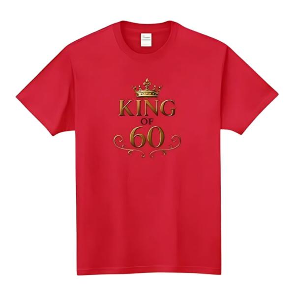 [オリメイク] KING of 60 キングオブ60 還暦 お祝い 敬老の日 tシャツ 面白いtシャ...