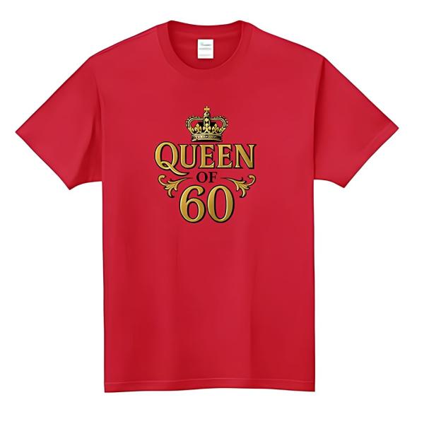 [オリメイク] 5 QUEEN of 60 クイーンオブ60 還暦 お祝い 敬老の日 tシャツ 面白...