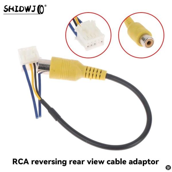 並行輸入品 10PIN リアビューバックアップカメラケーブルアダプタ RCA カーステレオ ANDR...