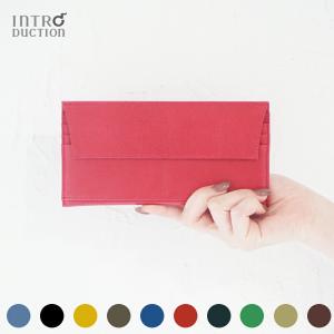 Introduction ノベルティ イントロダクション 長財布 薄マチ レザー