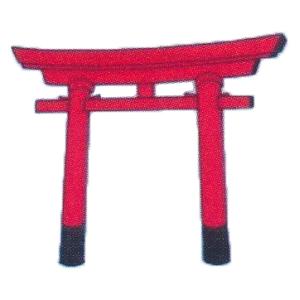 外祭鳥居 本式型 No.26 角型笠木 硬質塩...の詳細画像1