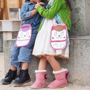 ポシェット キッズ 子供 こども キャラクター 肩掛け カバン バッグ 薄い 軽い 小さい 斜めがけ カワイイ 可愛い かわいい 綿 帆布 国産 女の子 男の子｜inu-kan