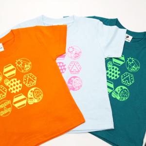 Tシャツ 女の子 おしゃれ オシャレ キッズ 半袖 キャラクター  小学生 高学年 90cm 100cm 110cm 120cm 130cm オレンジ 緑 ライトブルー イラスト｜inu-kan