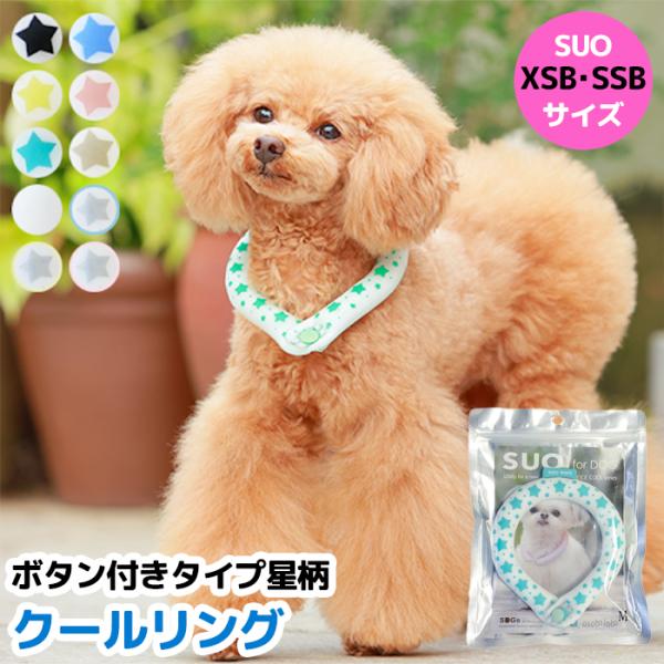SSBサイズ 全10色 ボタン付き SUO for dogs 28°COOL RING（スオ 28°...